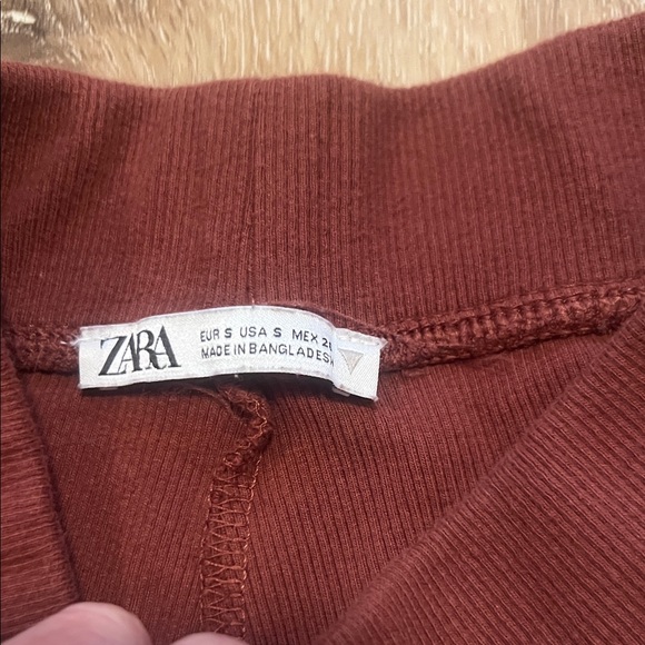 Zara Small Women's Brown Casual Shorts - Picture 2 of 7